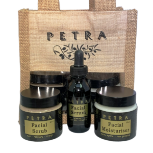 Petra EVOO Face Skincare 3-Pack<br> Scrub, Serum & Moisturiser<br> Gift Bag GREAT BUY!
