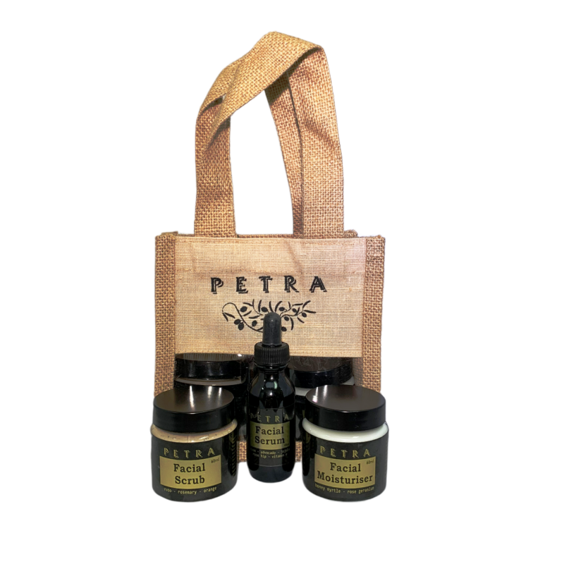 Petra EVOO Face Skincare 3-Pack<br> Scrub, Serum & Moisturiser<br> Gift Bag GREAT BUY! - Image 2