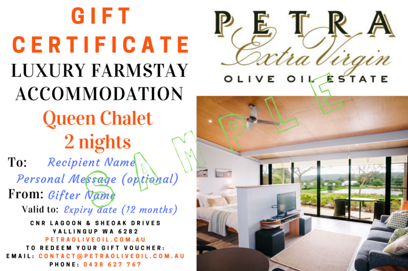 Petra Accommodation Gift Certificate QUEEN CHALET