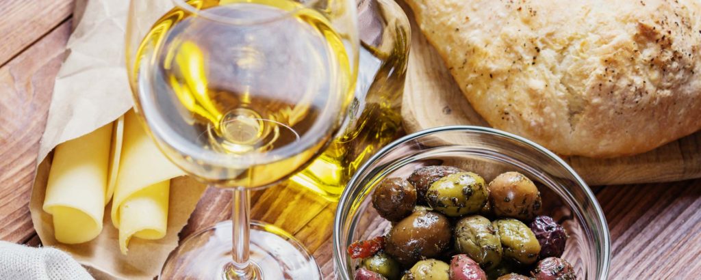 Petra Extra Virgin Olive Oil with Wine and Olives