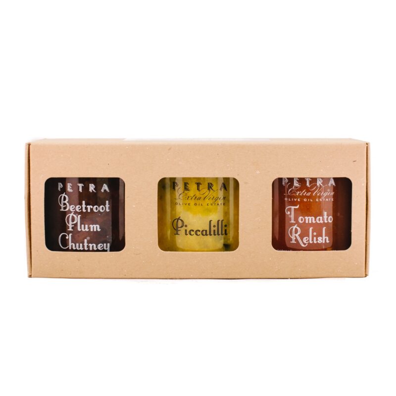 Petra Jam Chutney Relish Gift Box Three Pack