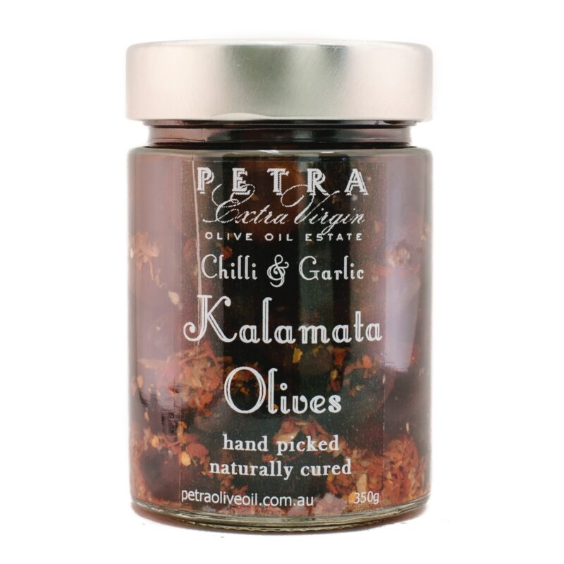 Petra Kalamata Olives Chilli & Garlic 350g