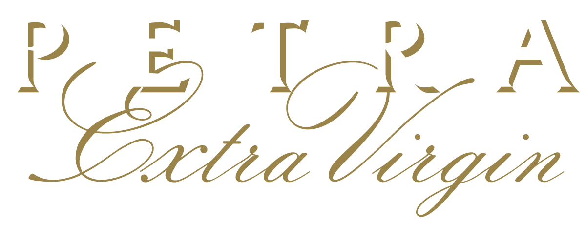 Petra Extra Virgin Olive Oil Estate Logo White