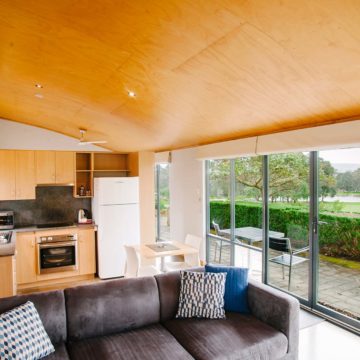 Petra Margaret River Queen Chalet 2 Kitchen Living