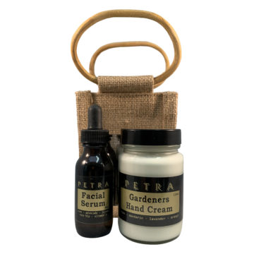 Face & Hand Skin Saver Gift Bag<br/>Facial Serum & Gardeners Hand Cream